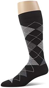 Erkek Argyle Elbise Çorabı, Penye Pamuk, 3'lü Paket