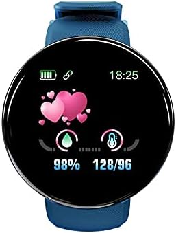 erkekler için hhscute Akıllı Saatler, Android için Kol Saati 1.44 inç Ekran Spor Suya Dayanıklı Bluetooth (Mavi)