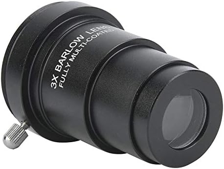 EBTOOLS Siyah M42x0. 75 Konu Arayüzü 3X Barlow Lens, Lens Anti-Pas Sağlam ve Dayanıklı 3X Lens, Kullanımı kolay için 1.25 İnç