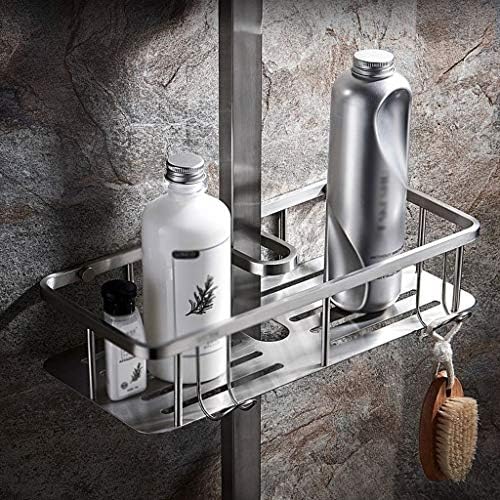 UXZDX Banyo Raf Organizatör Depolama mutfak rafı Traceless Şeffaf Yapıştırıcı ile Hiçbir Sondaj Paslanmaz Çelik