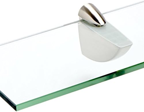 Spancraft Glass Oriole Cam Raf, Fırçalanmış Çelik, 6 x 30
