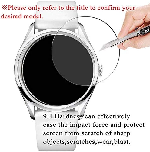 [3 Paket] Synvy Temperli Cam Ekran Koruyucu, OMEGA 131.20.28.60.58.001 9 H Film Smartwatch akıllı saat Koruyucuları ile Uyumlu