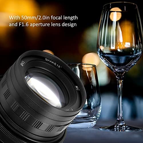 Vbestlıfe Tilt Shift Lens, 50mm F1.6 E Dağı Tilt Shift Manuel Tam Çerçeve Lens için Sony A9 A7 Serisi aynasız kamera