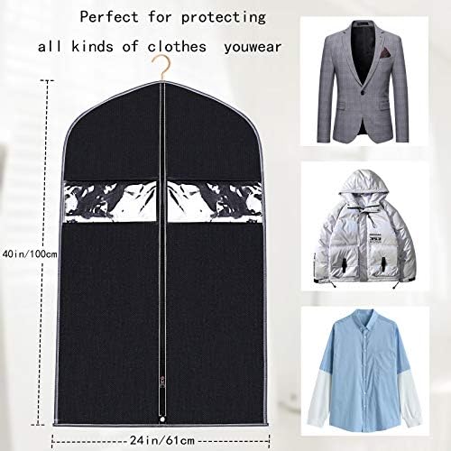 XuanP Konfeksiyon Çantası Seyahat ve Depolama için Takım Çantası, Nefes Alabilen 40 inç (5 ADET) Takım Elbise Ceketi, Takım Elbise