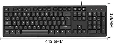 SMQHH Klavye ve Fare Seti USB Kablolu Bilgisayar Klavye ve Kablolu Fare Paket Paketi