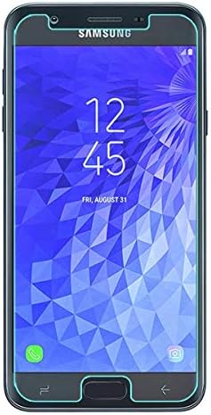 [3-PACK] - Mr. Kalkan Samsung İçin Tasarlanmış (Galaxy J7 Taç 2018) [Yükseltme Maksimum Kapak Ekran Versiyonu] [Temperli Cam]