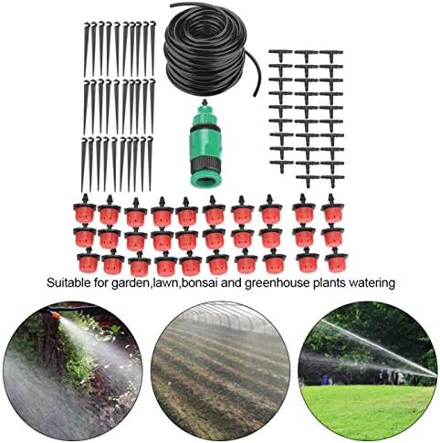 Haofy Mikro Sulama Sistemi Damla Sulama Kiti Otomatik Sulama Ekipmanları için Bahçe Çim Veranda Sera (15 Metre)
