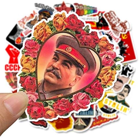 50 adet / paket Sovyetler Birliği Stalin SSCB CCCP Graffiti Çıkartmalar Kaykay Motosiklet Bagaj Komik