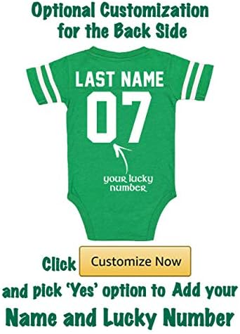 Bebeklerin Özel Aziz Patrick Günü Gömlekleri-İsim ve Numara Ekle-Pamuklu Formalar