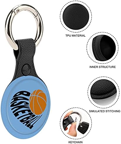 Basketbol Siyah Yumuşak TPU Airtag Durumda Telefon Bulucu Tam Koruyucu Kapak Cilt Su Geçirmez Kılıf için Airtags Tracker Tutucu