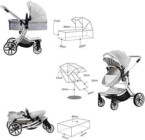 MingrXieh Taşınabilir Bebek Arabası, Yenidoğan ve Yürümeye Başlayan Çocuk için Bebek Arabası - Dönüştürülebilir Bebek Arabası,