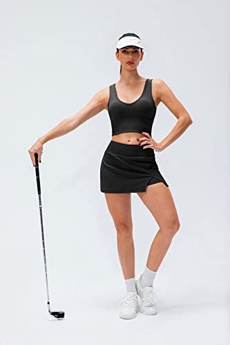altiland Tenis Etekler Kadınlar için Cepler ile Şort, Yüksek Belli Egzersiz Atletik Koşu Golf Skorts