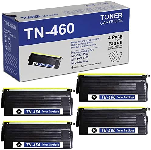 Feromyink Uyumlu 4-Paketi TN460 TN-460 Toner Kartuşu Değiştirme için Brother DCP-1200 1400 HL-1440 1450 1230 MFC-8300 9650 9700