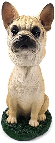 Fransız Bulldog açık kahverengi köpek Bobblehead şekil araba Dash masası eğlenceli aksesuar için