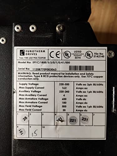 SSD Dc Hız Regülatörü 591C/1800/5/3/0/1/0/41/000 Kutuda yeni 1 ADET
