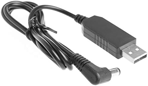 Wondiwe 1.5 m Evrensel 90 Derece USB 5 V için 12 V 5.5x2.1mm Adım Adaptör Kablosu için Yönlendirici Hoparlör LED vb.
