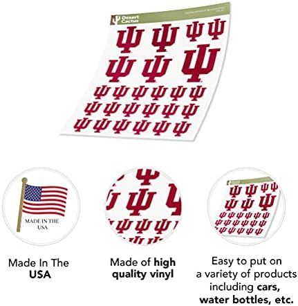 Indiana Üniversitesi Hoosiers Sticker Vinil Çıkartması Dizüstü Su Şişesi Araba Karalama Defteri (Levha Tipi 3)