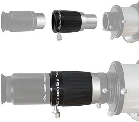 Astromania 1.25 4 Elementli 5X TeleXtender Premium Barlow Lens-Mükemmel Görüntü Veren apokromatik Barlow Lens