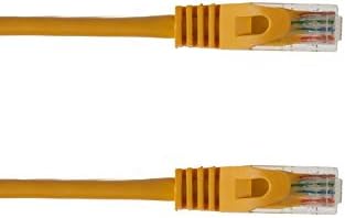 CablesAndKits- [100 Paket] CAT5E 5ft Sarı Snagless Easyboot UTP (Korumasız) Ethernet Kablosu-PVC Ceket (cm), Saf Bakır, RJ45