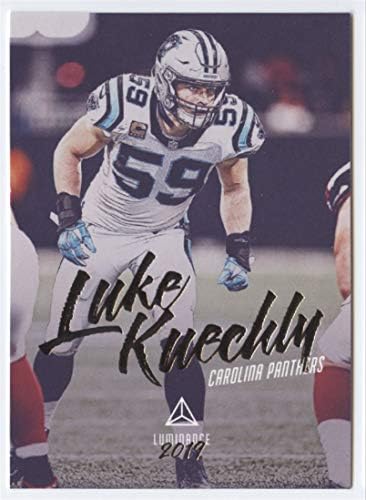 2019 Parlaklık Futbol 80 Luke Kuechly Carolina Panthers Panini Amerika'dan Resmi NFL Ticaret Kartı