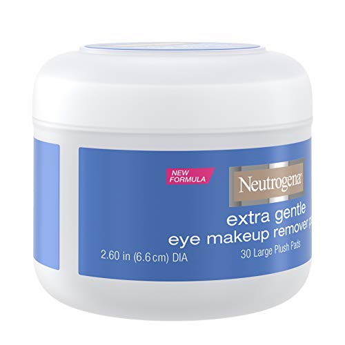 Neutrogena Hassas Ciltler için Ekstra Nazik Yağsız Göz Makyajı Çıkarıcı Pedler, Suya Dayanıklı Maskara ve Eyeliner için Yumuşak