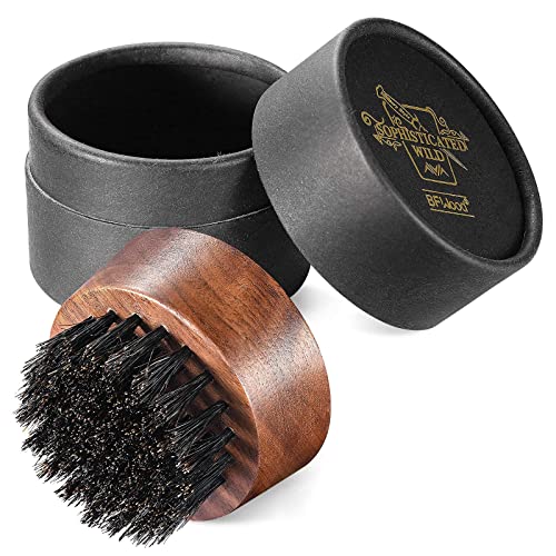 Domuzu Kıl Sakal Fırçası ve Saç Fırçası Seti, Doğal Bambu Kürek Saç Fırçası, Geniş Diş Tarak ve Yuvarlak Sakal Fırçası Azaltmak