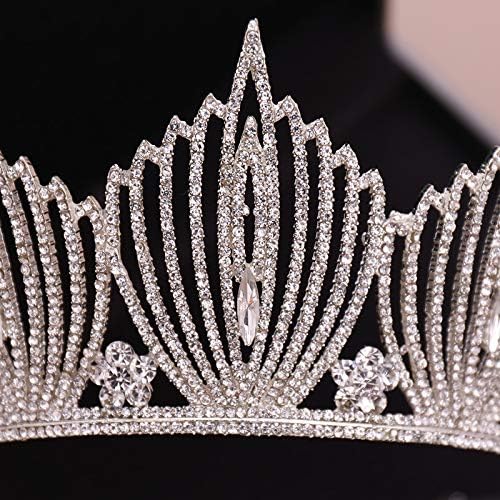 SSMDYLYM Moda Taçlar Düğün saç Aksesuarları Kraliçe Prenses Tiara Diadems Kadın Saç Takı Gelin Parti