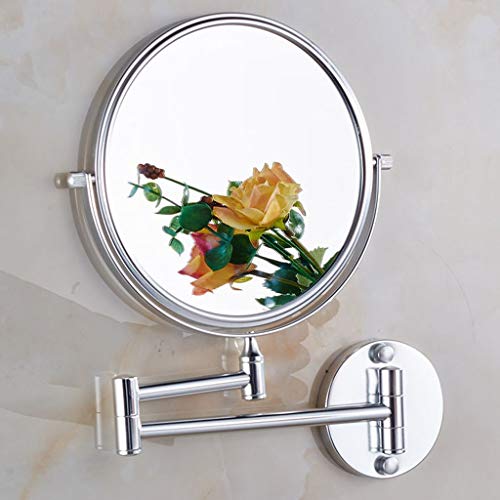 WSZJJ Duvara monte Makyaj Aynası 8 İnç, 360 Derece Döndürme, Deformasyon Yok, Banyo, Tuvalet, Otel için Uygun