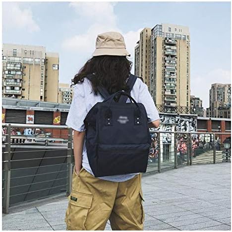 Vaskey Sırt Çantası Seyahat Tuval Su Geçirmez ve Nefes USB Sırt Çantası okul çantası için Kadın Erkek Seyahat Açık