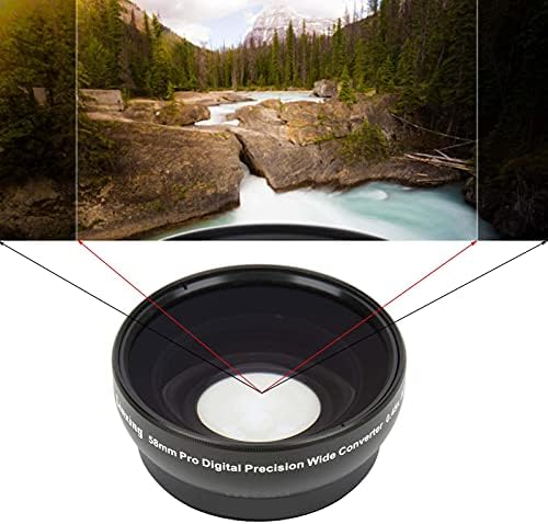 Ranvo 0.45 X Lens, Çok Katmanlı Kaplama Çekim için Tüm 58mm Lensler için İyi Görüntü 58mm Kamera Lensi