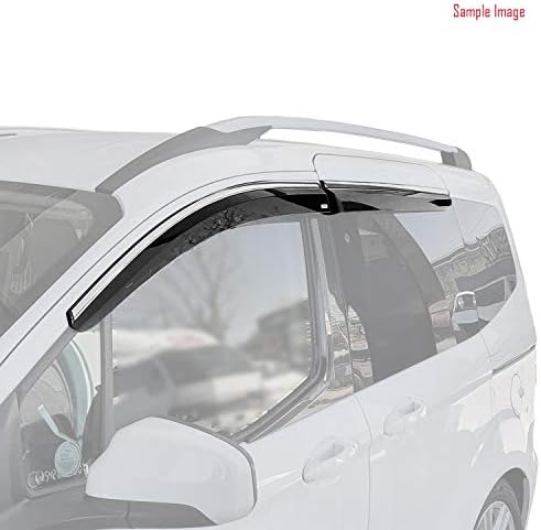 accessorypart Pencere Visor rüzgar deflektörü uyar Ford Focus 2011-2018 HB Yağmur Güneş Rüzgar Guard Vent Gölge krom şeritler