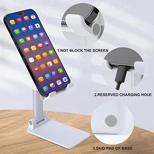 Ben Mors Ayarlanabilir Cep Telefonu Standı Katlanabilir Tablet Danışma Tutucu Tüm Akıllı Telefonlar ile Uyumlu