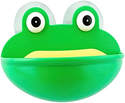 Mikrofhug Sabunluk Sevimli Kurbağa Şekli Sabun Tepsisi Plastik Sabunluk Duş Odası için Uygun, Mutfak, Tezgah, Banyo