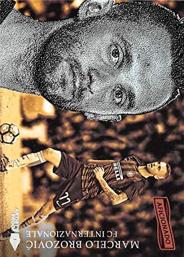 -17 Panini Meraklısı Sanatçının Kanıtı Futbol 92 Marcelo Brozovic FC Internazionale Resmi Ticaret Kartı