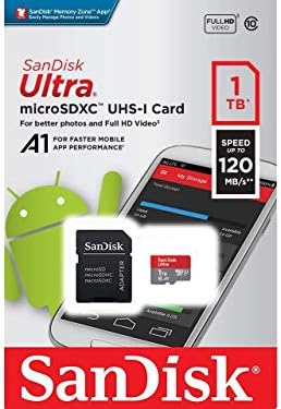 Ultra 1 TB microSDXC Çalışır için ZTE Z982 Artı SanFlash ve SanDisk tarafından Doğrulanmış (A1/C10/U1/8 k / 120MBs)