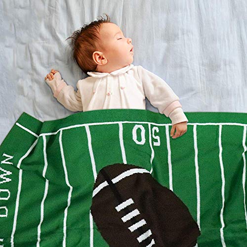 Bebek battaniyesi Örme Yürümeye Başlayan Çocuk Battaniyeleri Yumuşak Bebek Battaniyesi Erkek ve Kız Çocukları için Yeşil 40x30