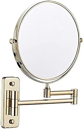 Nhlzj Temiz ve Parlak Banyo Aynaları Duvara Monte Çift Taraflı 3X Büyütme Kozmetik Ayna 8 inç Makyaj Aynası