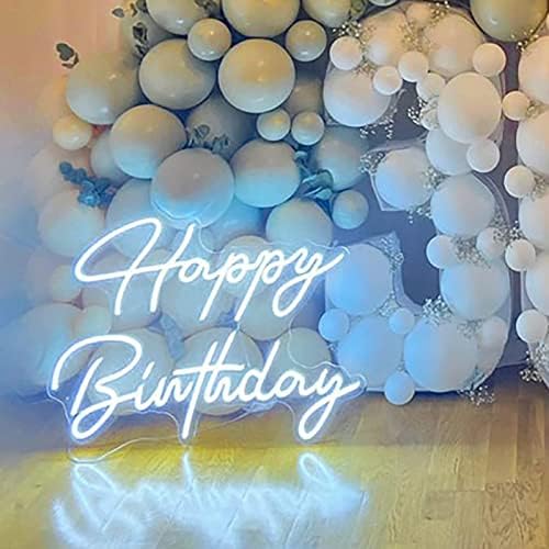 Büyük Mutlu Doğum Günü Neon Burcu, 28 inç Mutlu Doğum Günü için LED Neon ışık İşaretler Doğum Günü Partisi Dekorasyon noel hediyesi