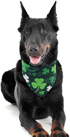 3 Paket sevgililer Günü Aziz Patrick Günü Paskalya Günü Köpek Bandana Üçgen Önlükler Pet Eşarp Turuncu Yeşil ve Siyah Tatil Giyim