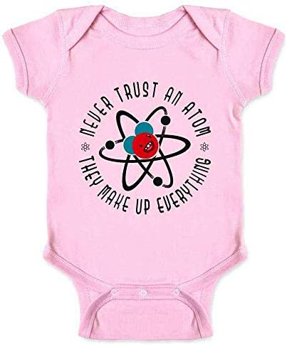 Asla bir Atoma Güvenme Her Şeyi Uydururlar Komik Bebek Erkek Bebek Kız Bodysuit