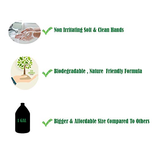 GreenFist El Sabunu Dolum Lotionized Yumuşak El Yıkama [Sıvı Jel Yedekler ] Biyobozunur Made in USA (Narenciye Kokusu ), 128