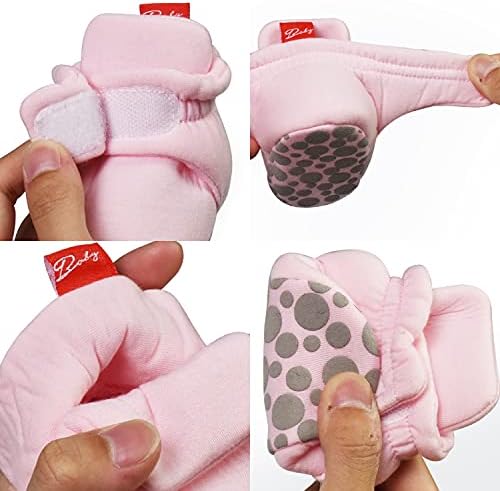 Yenidoğan Bebek Unisex Bebek Patik 0-6/6-12/12-18 Ay Ayarlanabilir Yumuşak Stay-on Bebek Ayakkabıları
