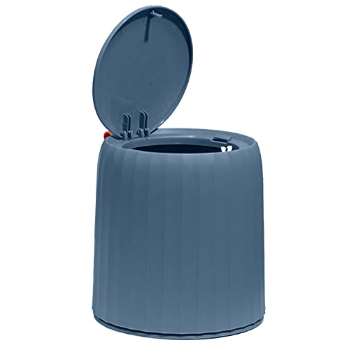 Kapaklı Mini Çöp Kovası, Masaüstü için Pres Tipi Kapaklı LALASTAR Plastik Mini Çöp Kovası, Ofis için Küçük Çöp Kovası, Makyaj