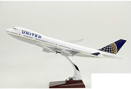 Uçak Modeli Uçak Modeli Amerikan Uçak Modeli 47 cm United Airlines Reçine Boeing 747 Uçak 1: 150 Uçak Oyuncak doğum günü hediyesi