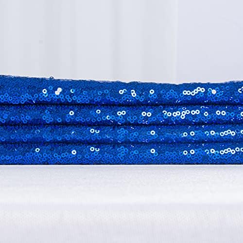 Pullu Kumaş 6 Metre Sparkly Mavi Kumaş tarafından 2 Metre-Kraliyet Mavi Dünya Çapında Parti Süslemeleri