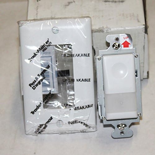 Wattstopper WN-100-120-WA 120V PIR Doluluk Sensörü Hareket Sensörü Gece Lambası Duvar Anahtarı; Beyaz