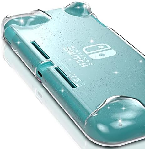 Nintendo Switch Lite için Glitter TPU Kılıf, Nintendo Switch Lite için Glitter Koruyucu Kılıf-Temizle