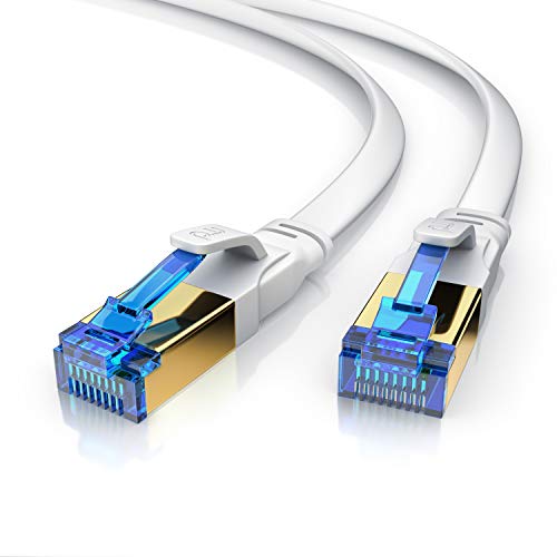 CSL-25 ft CAT 8 Düz Ethernet Kablosu-40 Gbits Yüksek Hızlı LAN Ağı-Ağır Hizmet Tipi Kurulum Kablosu-PIMF Koruyucu ve altın kaplama