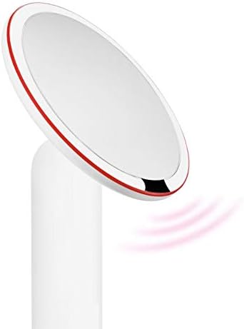DJASM Küçük Beyaz Ayna Serisi Günışığı Ayna LED makyaj aynası ışık Masaüstü Güzellik makyaj aynası Soyunma Ayna (Renk: A)