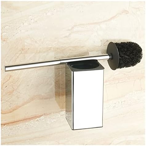 JUSTSHENGKUANG Altın 304 Paslanmaz Çelik Duvara Monte tuvalet Fırçası Banyo Temizleme Fırçası Tutucu ile tuvalet fırçası Duvara